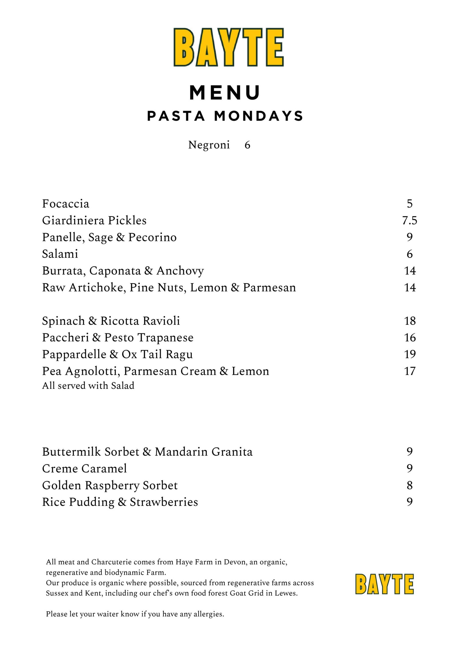Pasta Night
