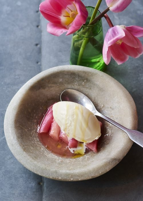 rhubarb ice cream